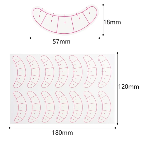Eyelash Mapping Stickers - Image 2
