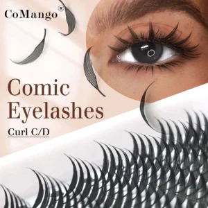 Comic Spire Synthetic Eyelash Extensions – Feather Shape Volume