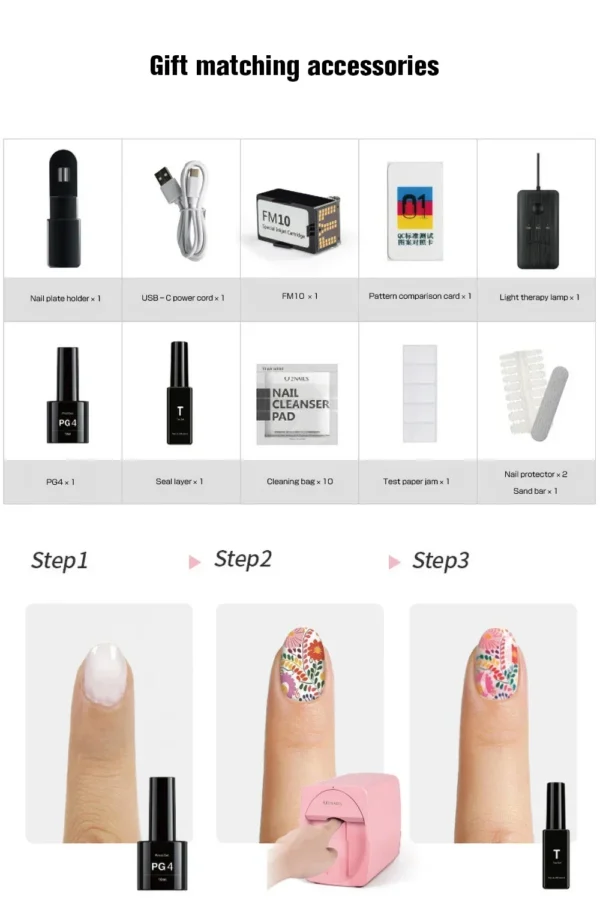 FM10 Ink Cartridge – Professional 3D Nail Printer Replacement - Image 7