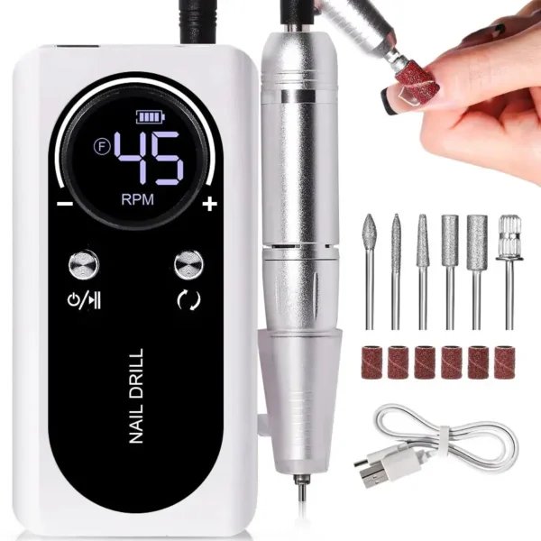 Professional Electric Nail Drill - 45000 RPM