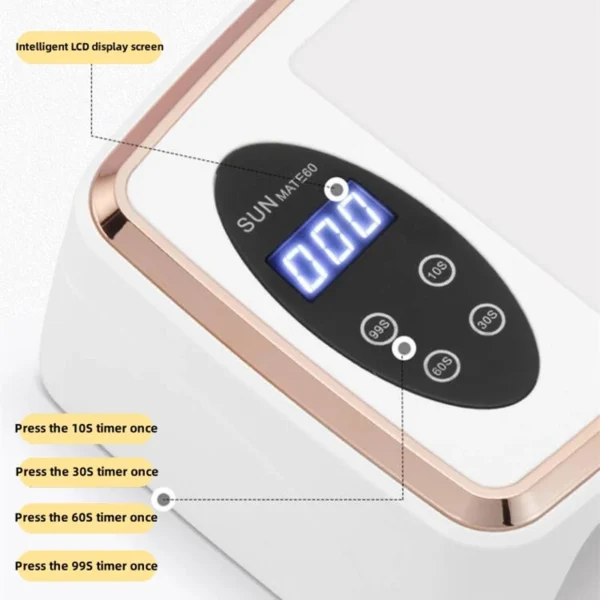UV LED Nail Dryer - 90 LEDs with Motion Detection - Image 4