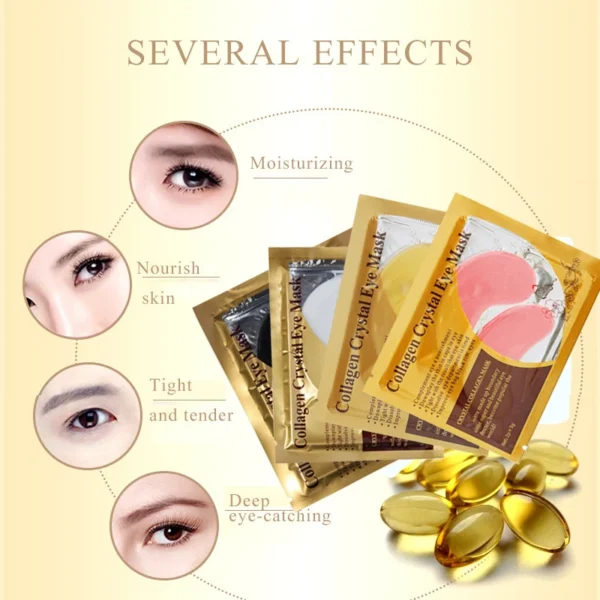 Golden Collagen Crystal Eye Masks (10 Pairs) - Image 4