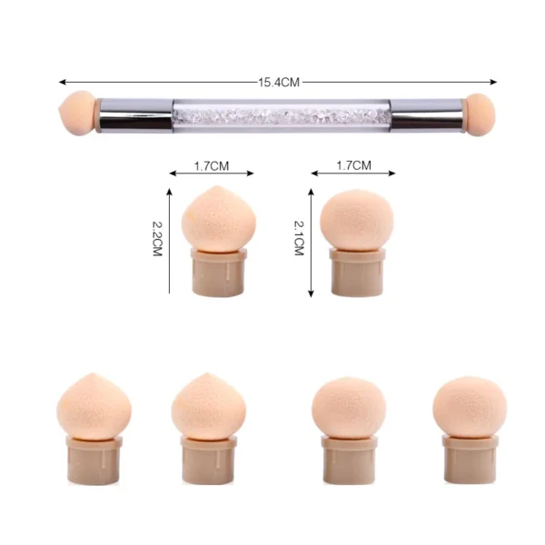 GRADIENT SPONGE NAIL ART BRUSHES - Image 6