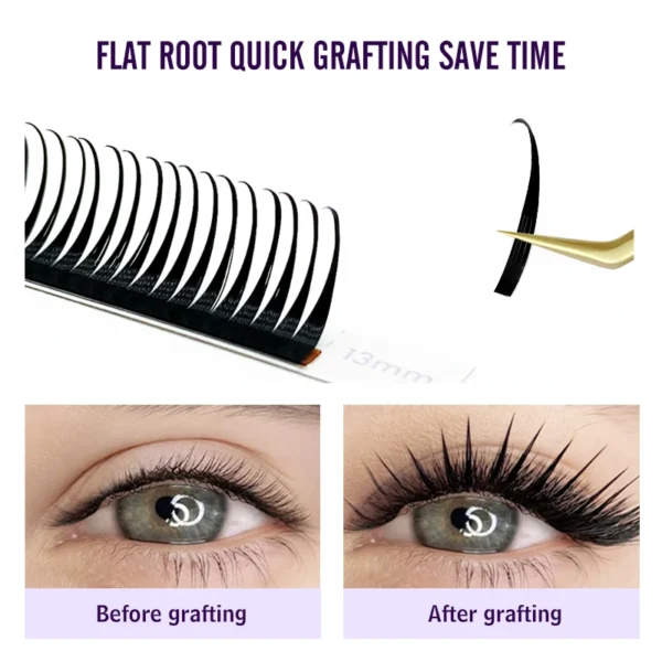 Wet Synthetic Eyelash Extensions – Manga Wispy Cosplay Volume - Image 3