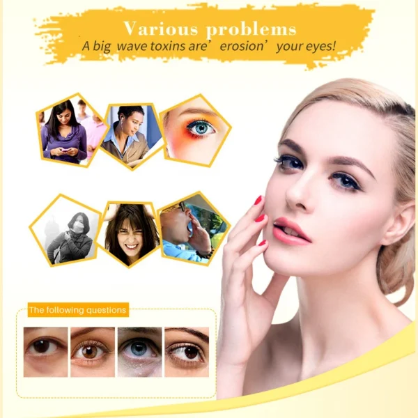 Golden Collagen Crystal Eye Masks (10 Pairs) - Image 3