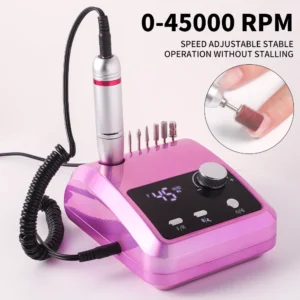 Professional Electric Nail Drill - 45000 RPM with Base Station