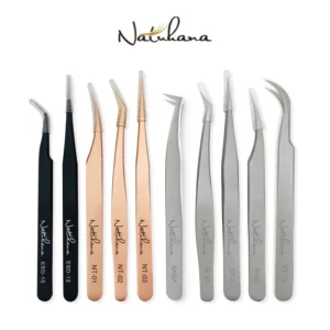 NATUHANA Professional Eyelash Extension Tweezers