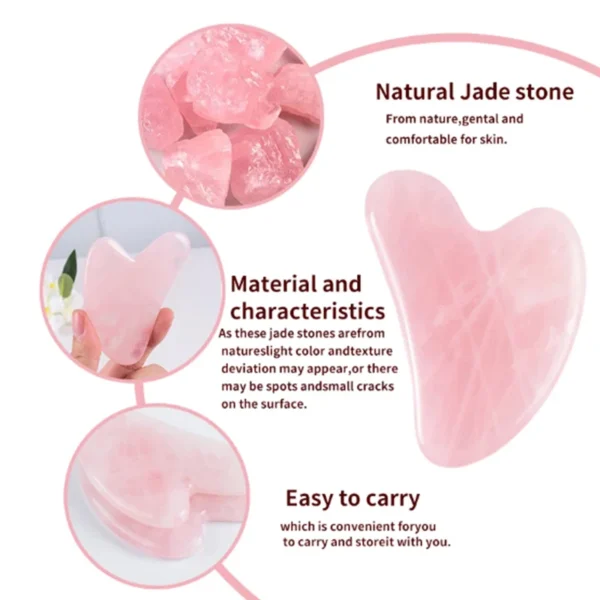 Natural Stone Gua Sha Facial Massage Tool - Image 2