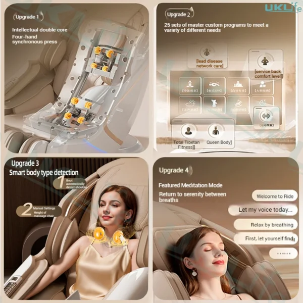 Zero Gravity 4D Massage Chair with Thai Stretch Function - Image 4