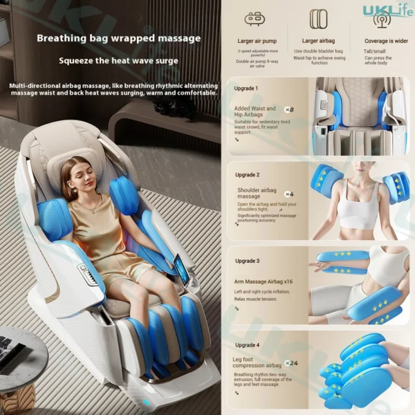 Zero Gravity 4D Massage Chair with Thai Stretch Function - Image 7