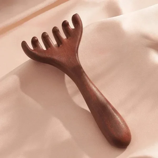 Wooden Head Meridian Massage Comb - Image 4