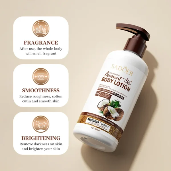 Coconut Oil Nourishing Body Lotion - 300ml - Image 2