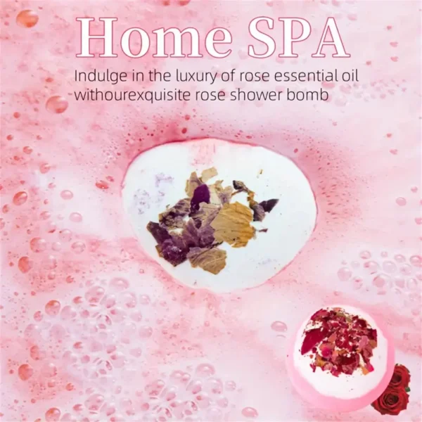 Hydrating Bath Bombs Peeling Skin Care Set - 4 Pieces - Image 5