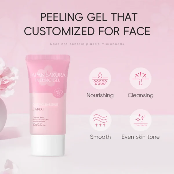 Sakura Brightening Exfoliating Peeling Gel - 60g - Image 3