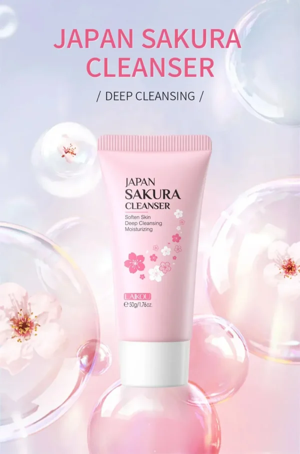 Sakura Foaming Face Cleanser - 50g - Image 4