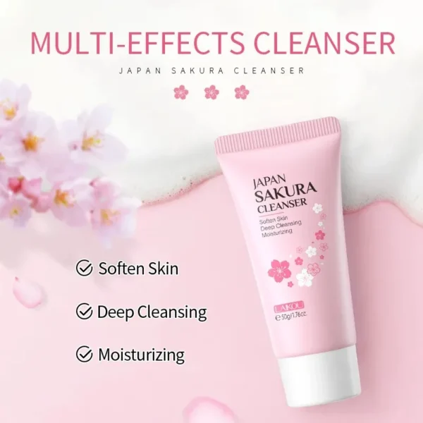Sakura Foaming Face Cleanser - 50g - Image 3