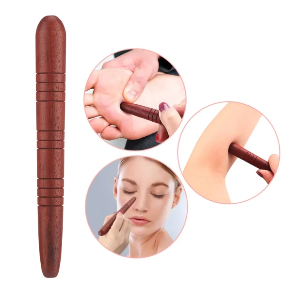 Wooden Acupoint Massage Stick Meridian Pen Tool - Image 2