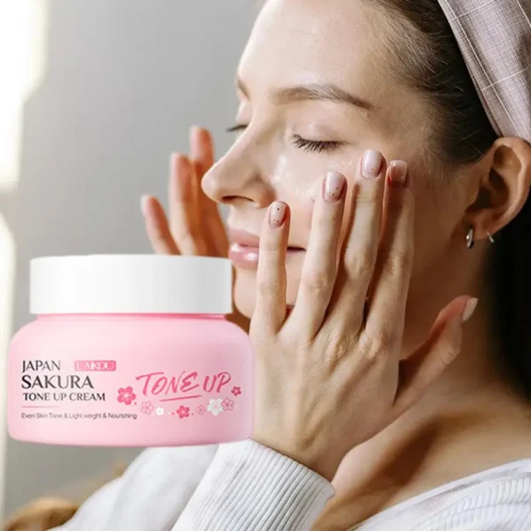 Japanese Sakura Tone Up Cream - 60g - Image 2
