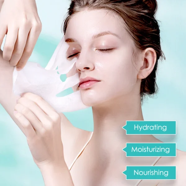 Hyaluronic Acid Hydrating Face Mask - 10 Pieces - Image 2