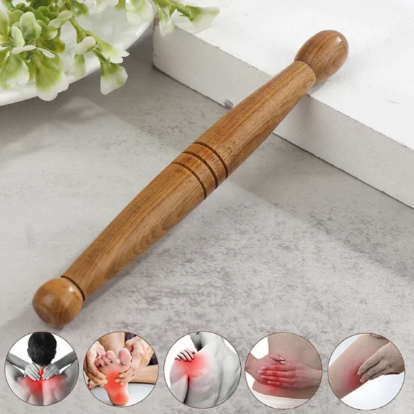 Wooden Spa Muscle Roller Stick Cellulite Blaster Tool - Image 5