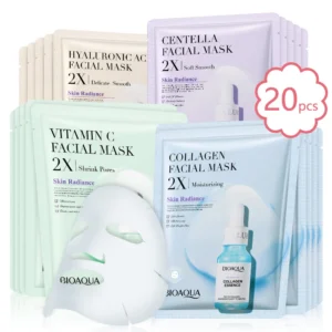 Centella Collagen Facial Mask Set - 20 Pieces