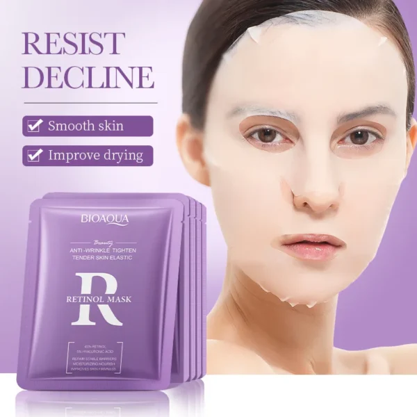 Snail Hyaluronic Acid & Retinol Facial Masks - 5/10 Pieces - Image 2