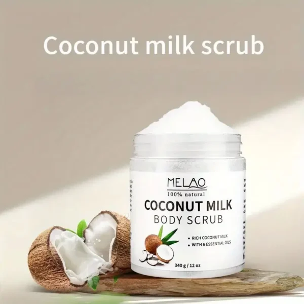 Coconut Milk Body Scrub - 340g - Image 2