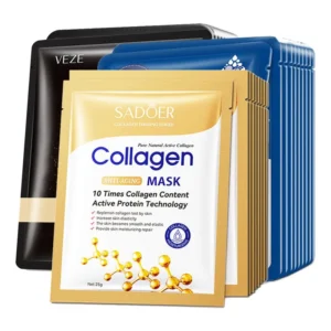 Korean Collagen & Hyaluronic Acid Face Mask Set - 20 Pieces