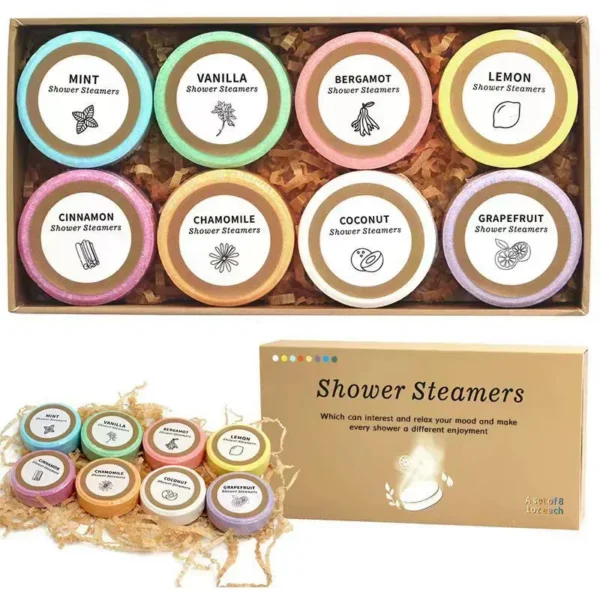 Shower Steamers Bath Bombs Spa Set - 8 Pieces - Image 2