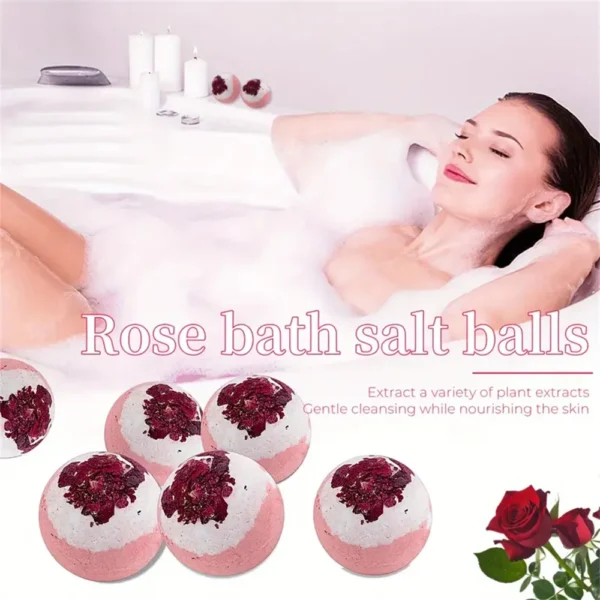 Hydrating Bath Bombs Peeling Skin Care Set - 4 Pieces - Image 2