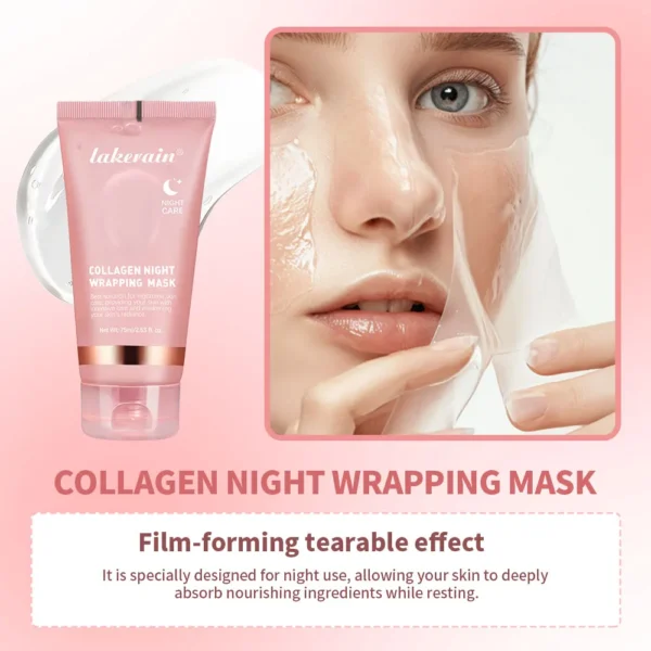 Hydrolyzed Collagen Night Wrapping Mask - 75ML - Image 4